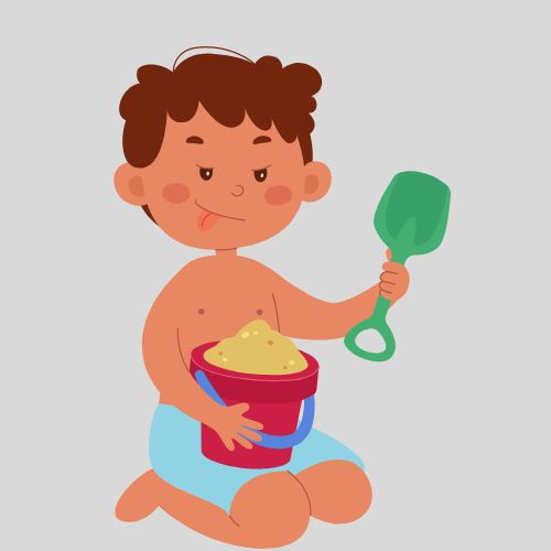 eating sand